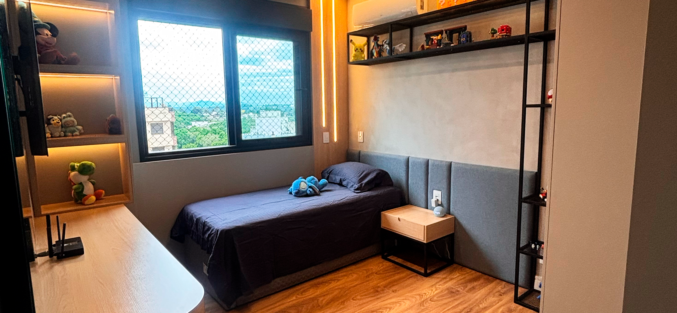 fotografia ilustrativa de um dormitório de menino