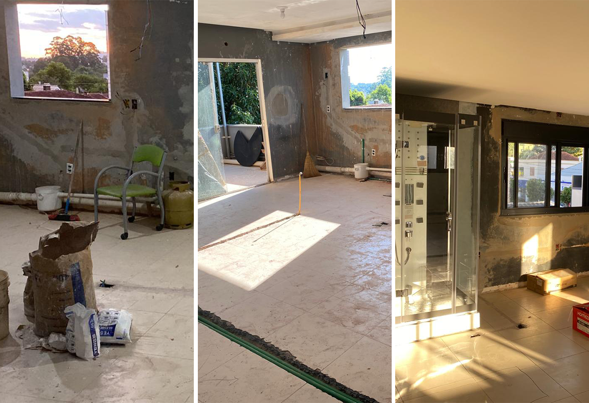 Fotografia ilustrativa antes da Transformação de sala comercial em apartamento